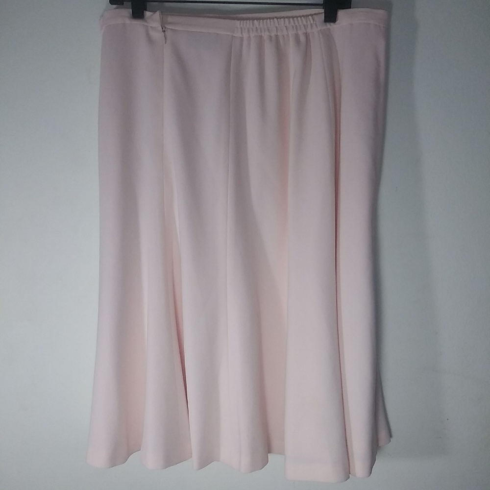 Talbots Sz 16W Skirt Petite Pastel NWT Pink Lined - Picture 2 of 4